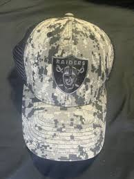 Custom Las Vegas Raiders Cap Camo 2024 Salute to Service Club Limited Edition photo review